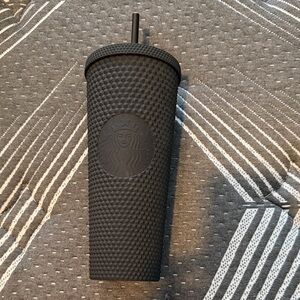 Starbucks Matte Black Tumbler with Straw